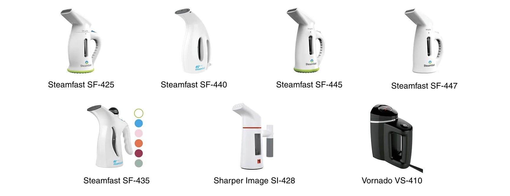 Garment Steamers Recalled Garment Steamers Recalled: Steamfast SF-425, Steamfast SF-440, Steamfast SF-445, Steamfast SF-447, Steamfast SF-435, Sharper Image SI-428, Vornado VS-410